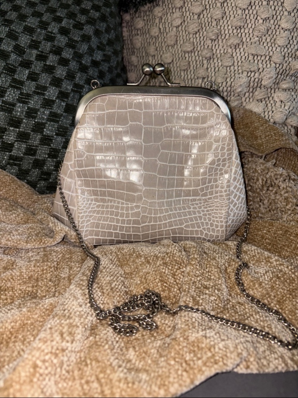 Furla small kisslock bag